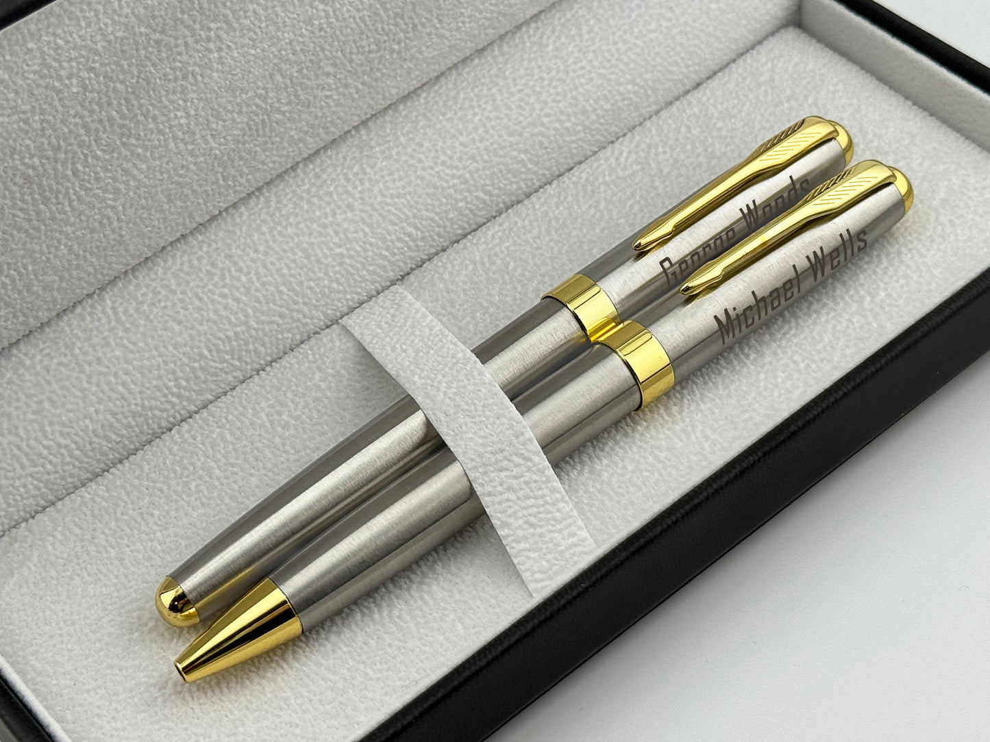 Engraved High-quality Metal Pen Sets for Companies, Healthcare Promotions, Custom Durable Pen Set with Engraving, Engraved Pen Set of 2 for Corporate Use