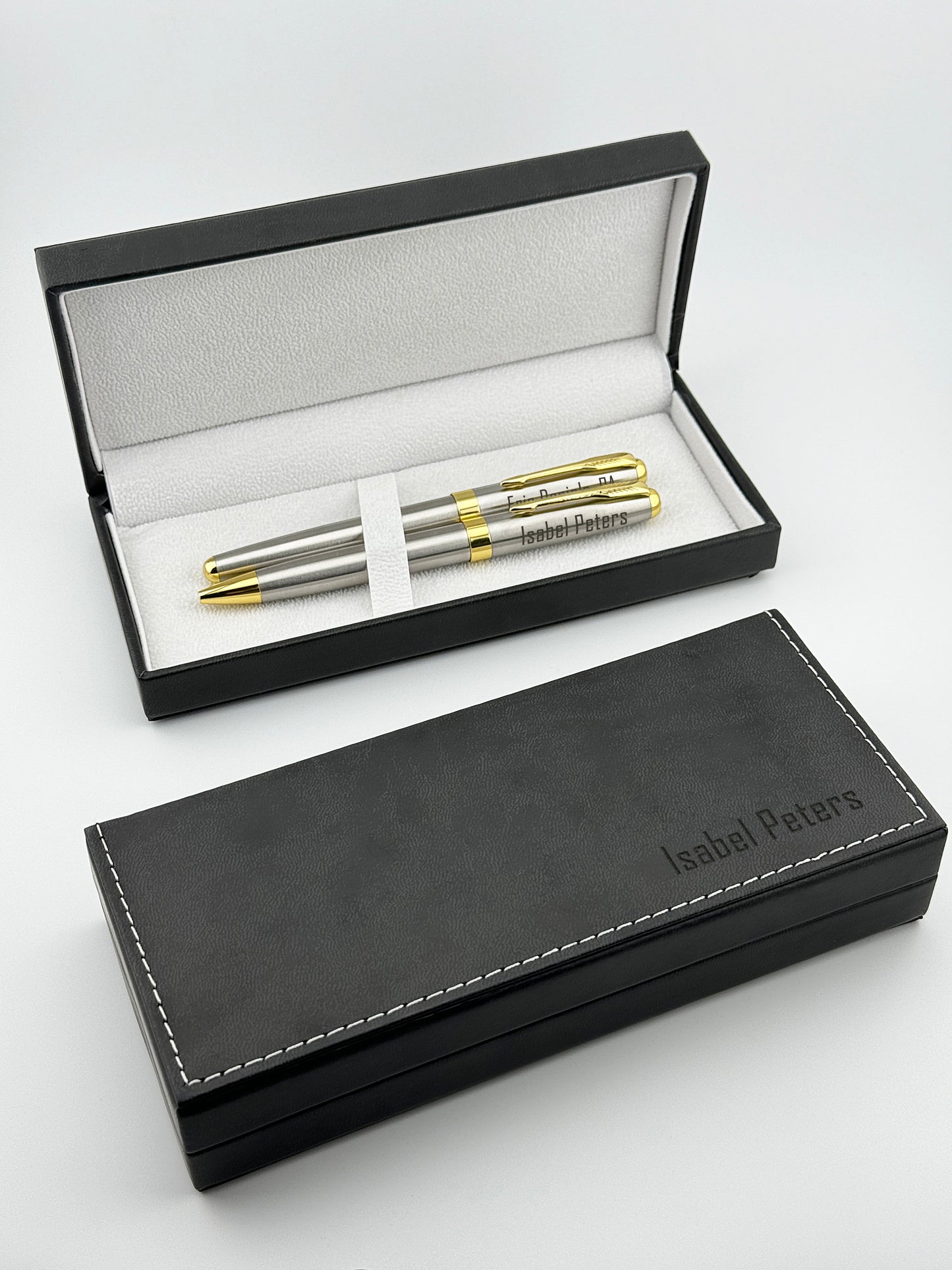 Engraved High-quality Metal Pen Sets for Companies, Healthcare Promotions, Custom Durable Pen Set with Engraving, Engraved Pen Set of 2 for Corporate Use