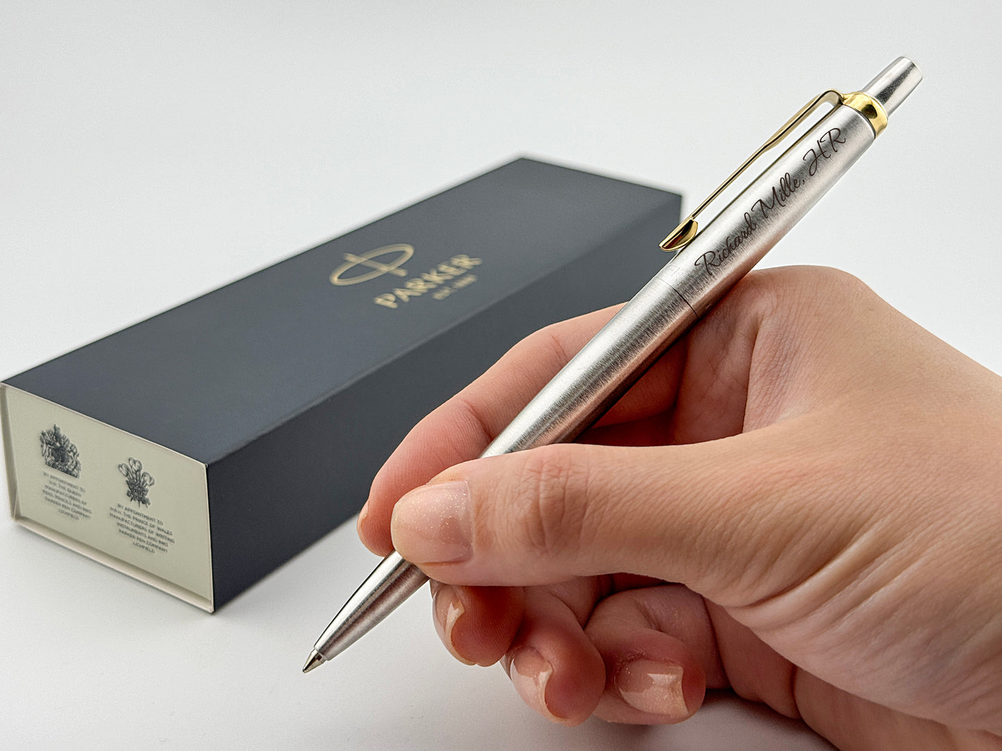 Engraved Parker Jotter Ballpoint Pens, Corporate Gifts for Professionals in Bulk, Executive Office Parker Pens with Custom Branding