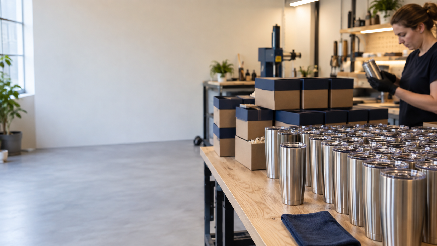 Illustrative concept of order packing, not a photograph of our facility